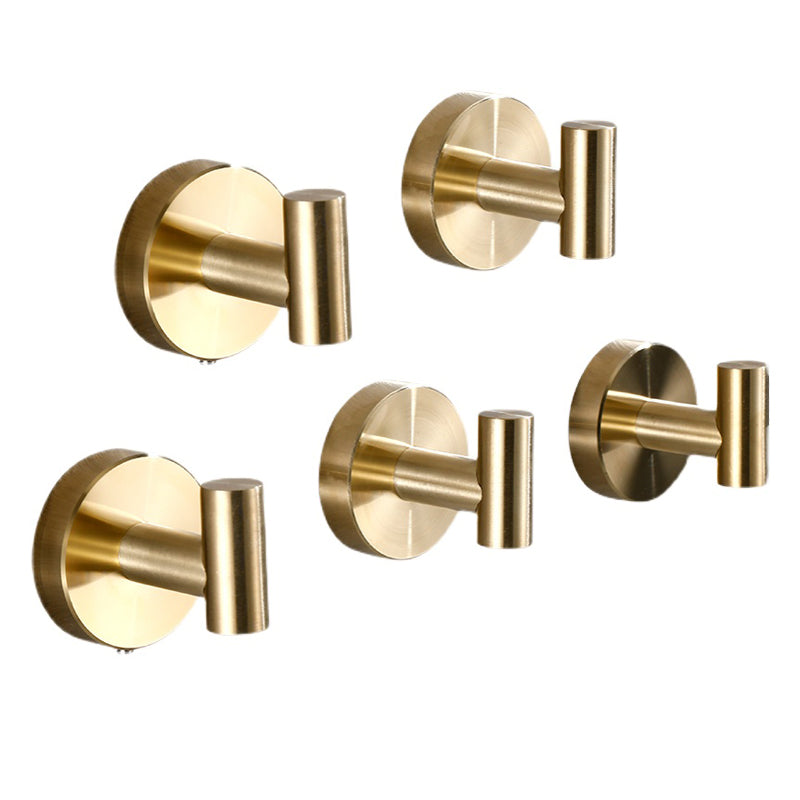 BowLift | Modern Bathroom Accessory Set Metal Coat Hooks in Polished Chrome/Gold