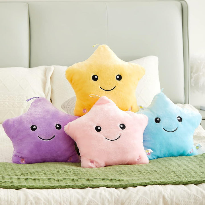 BowLift | Bright LED Star Cuddly Pillow for Kids
