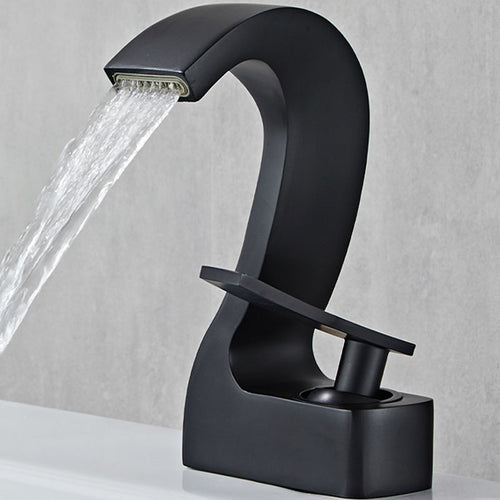 BowLift | Modern Single-Lever Basin Faucet Bathroom Brass Central Faucet
