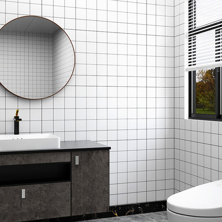 BowLift | Square Grid Mosaic Tiles waterproof Peel-and-Stick Tile for backsplash