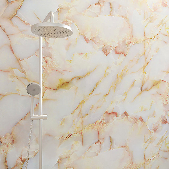 BowLift | Rectangular Marble Pattern Single Plate Waterproof Back Wall Tiles