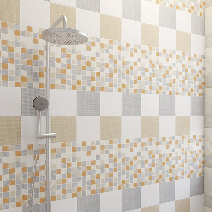 BowLift | Rectangular Marble Pattern Single Plate Waterproof Back Wall Tiles