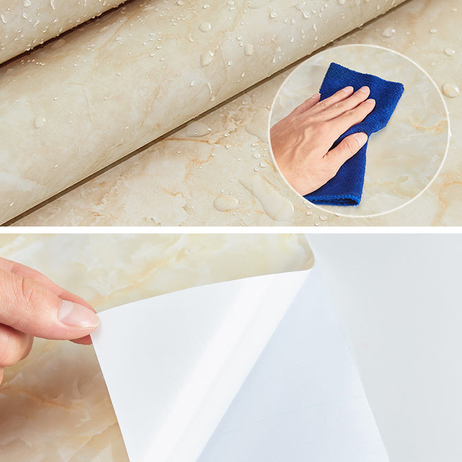 BowLift | Rectangular Marble Pattern Single Plate Waterproof Back Wall Tiles