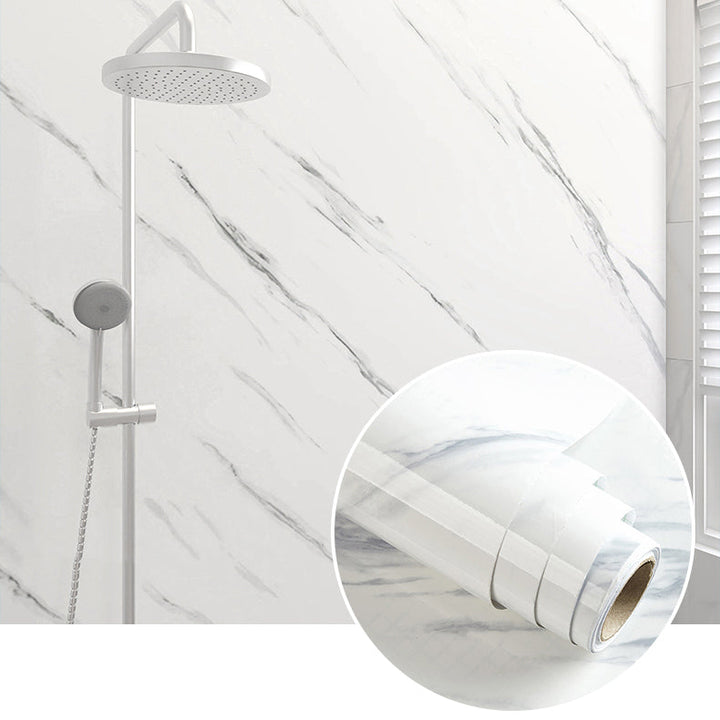 BowLift | Rectangular Marble Pattern Single Plate Waterproof Back Wall Tiles