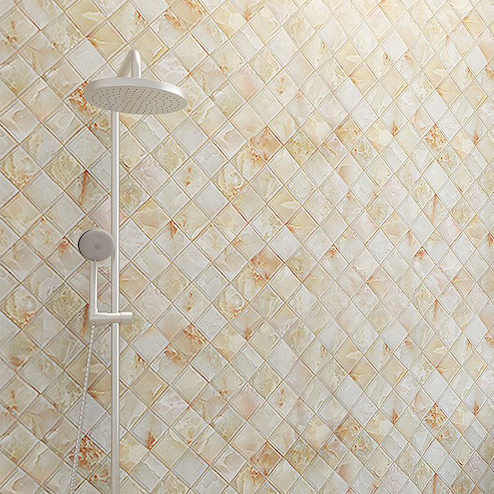 BowLift | Rectangular Marble Pattern Single Plate Waterproof Back Wall Tiles