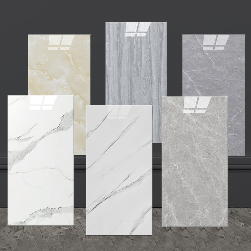 BowLift | Modern Marbling Single Plate Waterproof Back Wall Rectangular Wall Tile
