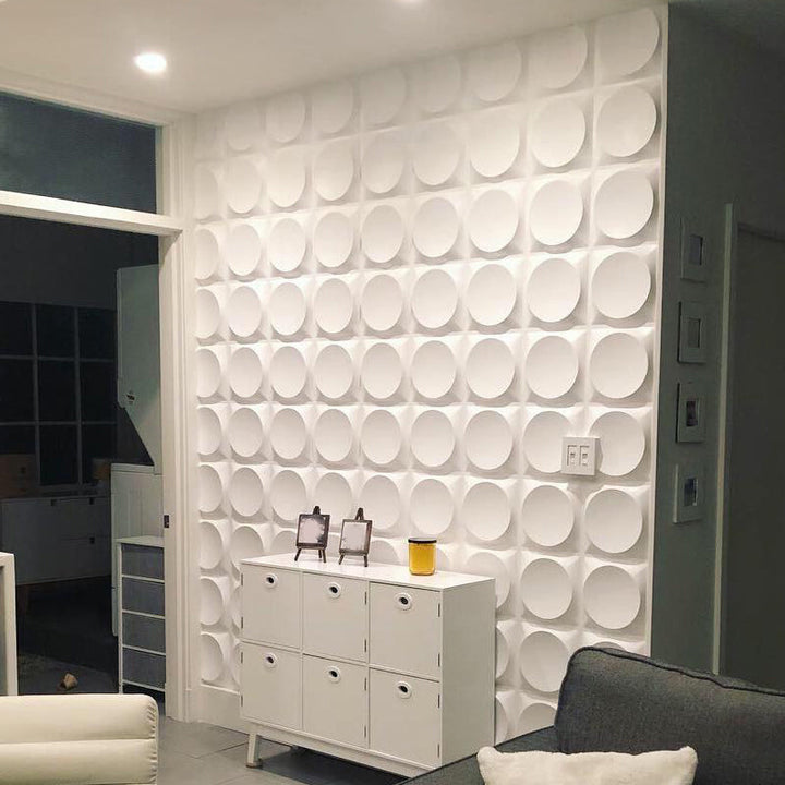 BowLift | Modern Style PVC Wall Panel Living Room Peel and Stick Wall Covering 3D Wall Covering