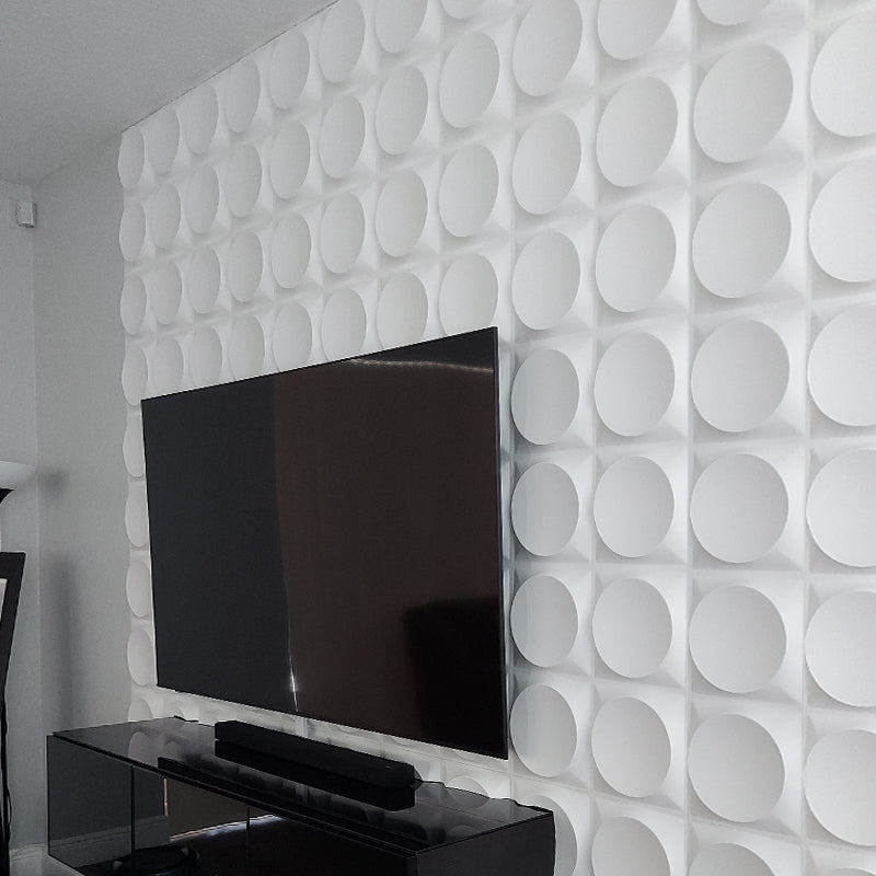BowLift | Modern Style PVC Wall Panel Living Room Peel and Stick Wall Covering 3D Wall Covering