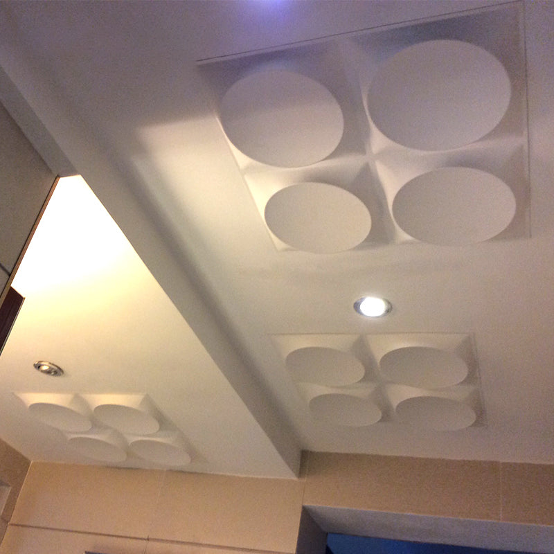 BowLift | Modern Style PVC Wall Panel Living Room Peel and Stick Wall Covering 3D Wall Covering