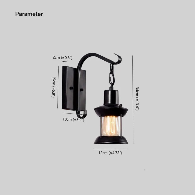 BowLift | Wall light vintage metal industrial sconce