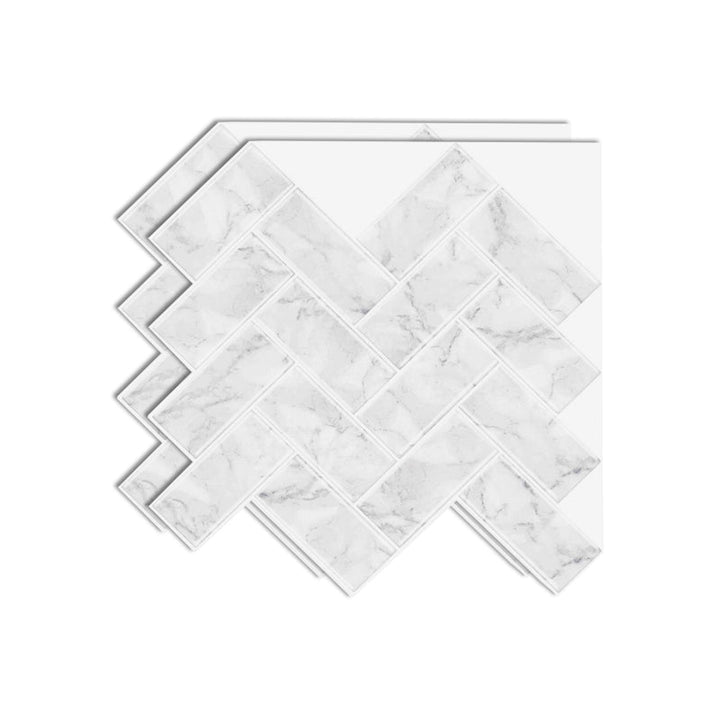 BowLift | Square Peel & Stick Mosaic Tile Herringbone Peel and Stick Wall Tile