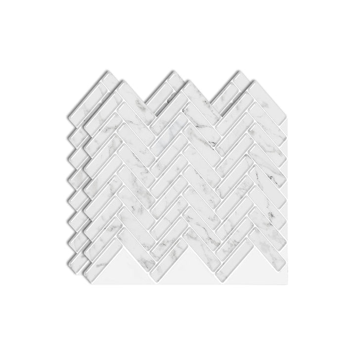BowLift | Square Peel & Stick Mosaic Tile Herringbone Peel and Stick Wall Tile