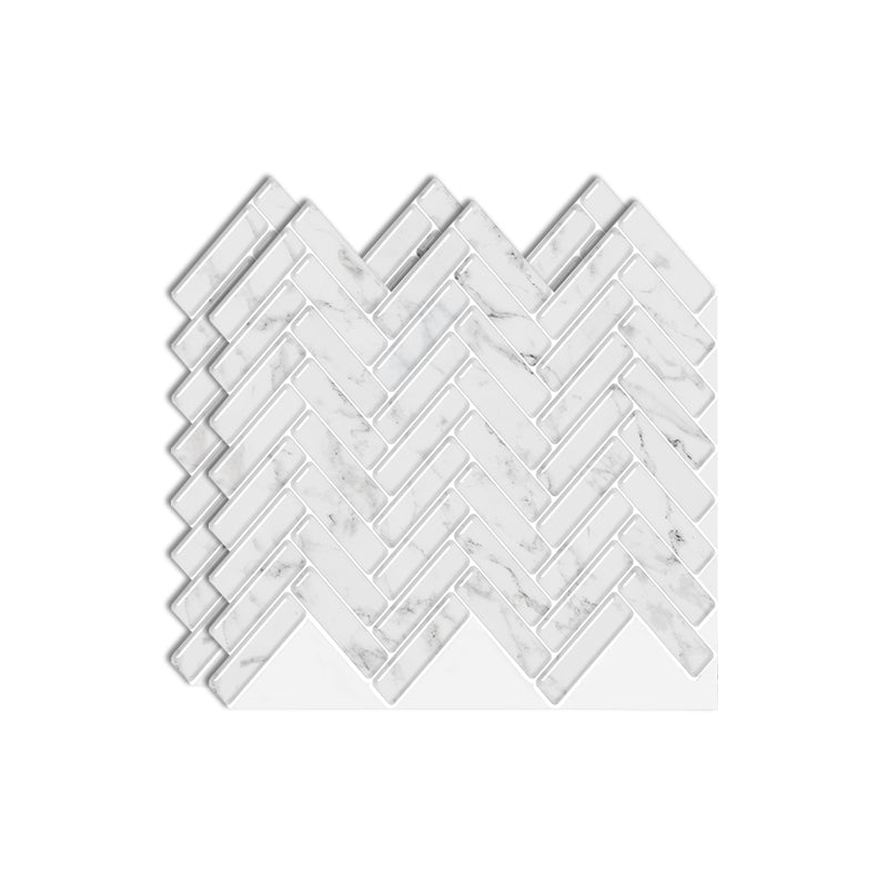 BowLift | Square Peel & Stick Mosaic Tile Herringbone Peel and Stick Wall Tile