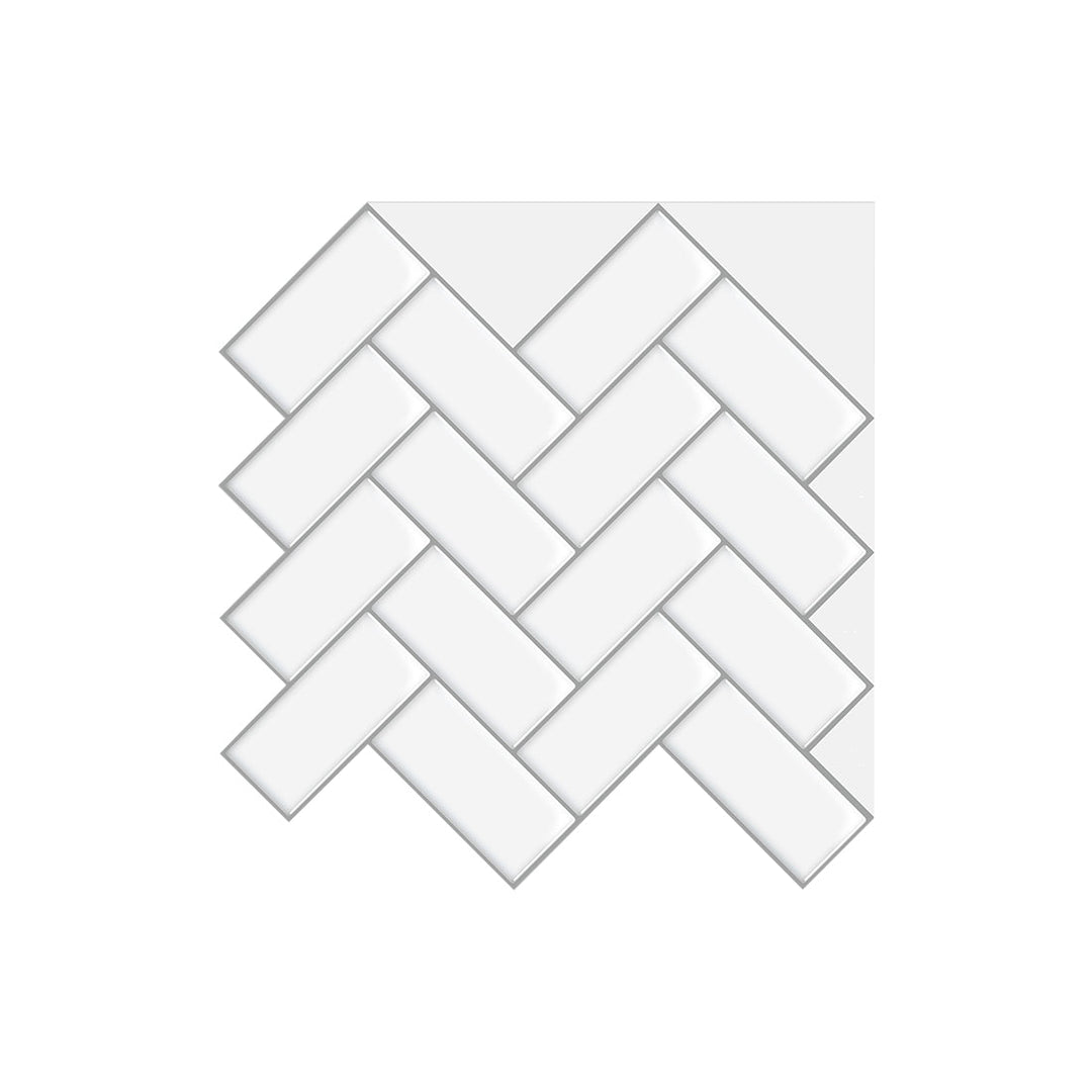 BowLift | Square Peel & Stick Mosaic Tile Herringbone Peel and Stick Wall Tile