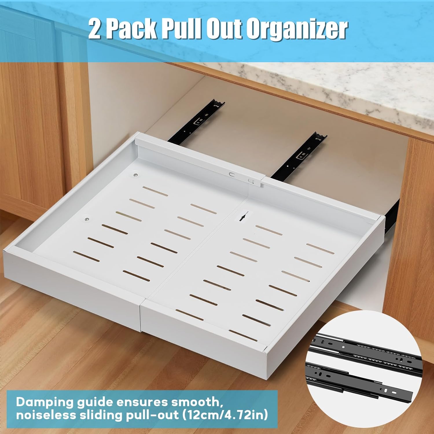 BowLift | 2 Pack Pull-Out Cabinet Drawers – StoreEase