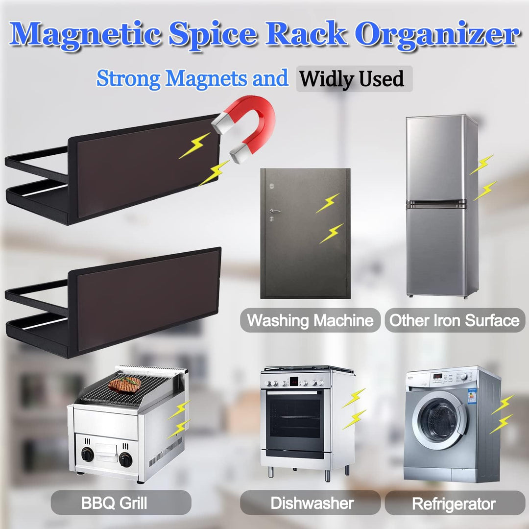 BowLift | No-Drill Magnetic Spice Rack Set – Vespera