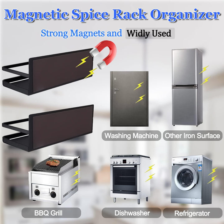 BowLift | No-Drill Magnetic Spice Rack Set – Vespera