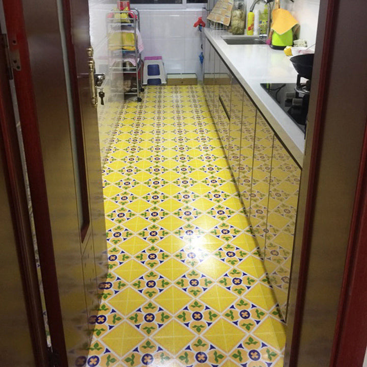 BowLift | Peel & Stick Vinyl Floor Multicolored Style Vinyl Floor with Matt Gloss