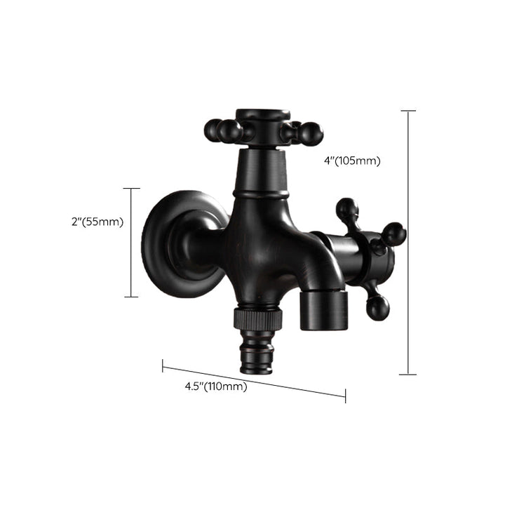 BowLift | Wide Bathroom Sink Faucet Wall-Mounted Cross Handle Faucet