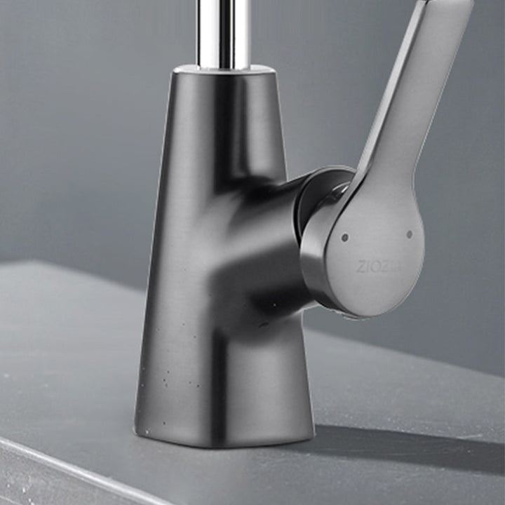 BowLift | Swivel Spout Sink Faucet Brass Bathroom Low Arc Mixer