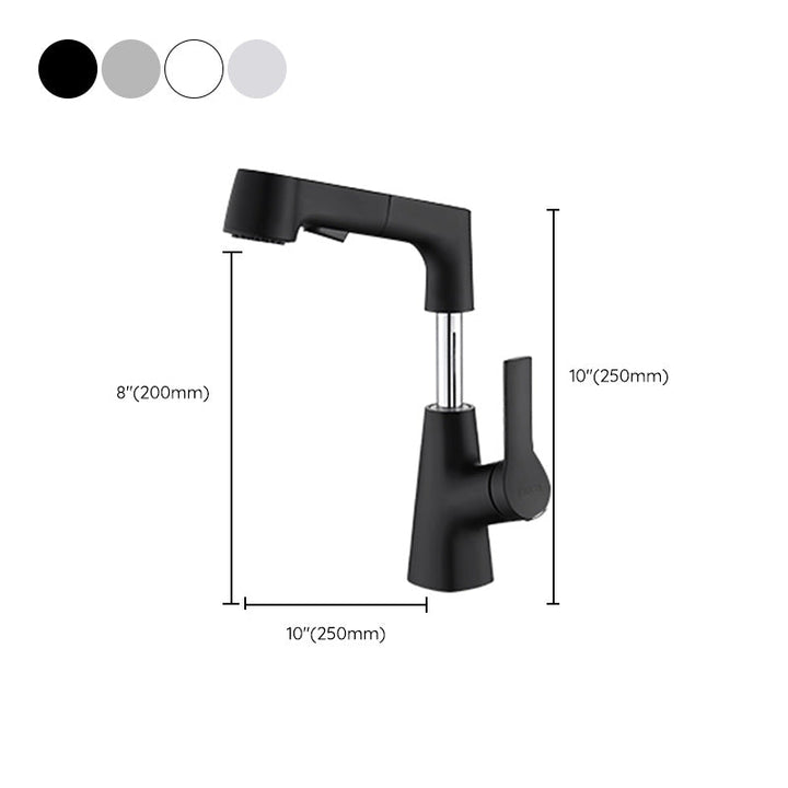 BowLift | Swivel Spout Sink Faucet Brass Bathroom Low Arc Mixer