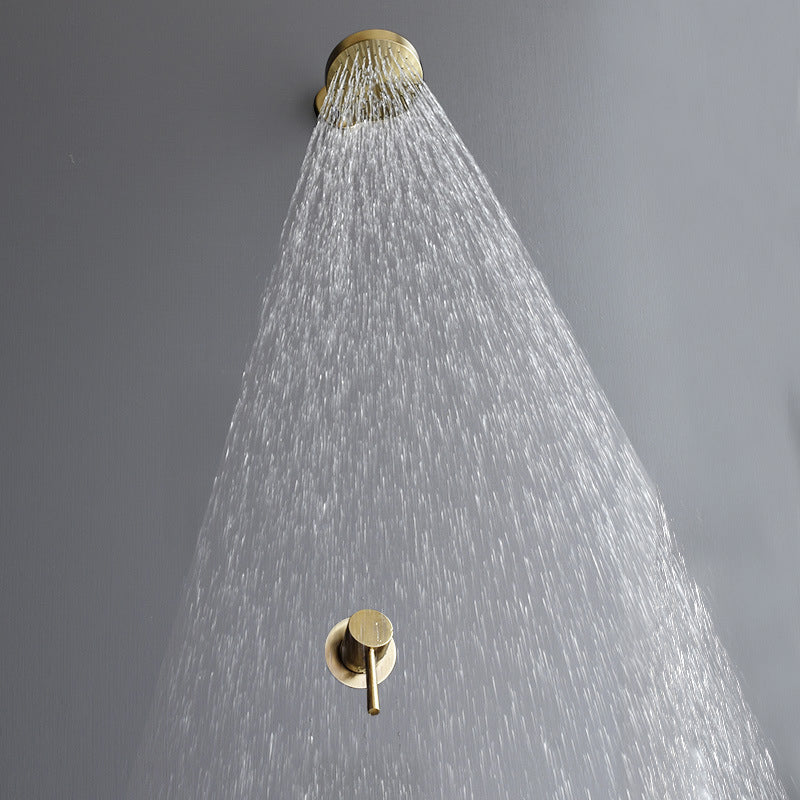 BowLift | Stainless Steel Shower Combination Round Fixed Shower Head with Shower Arm