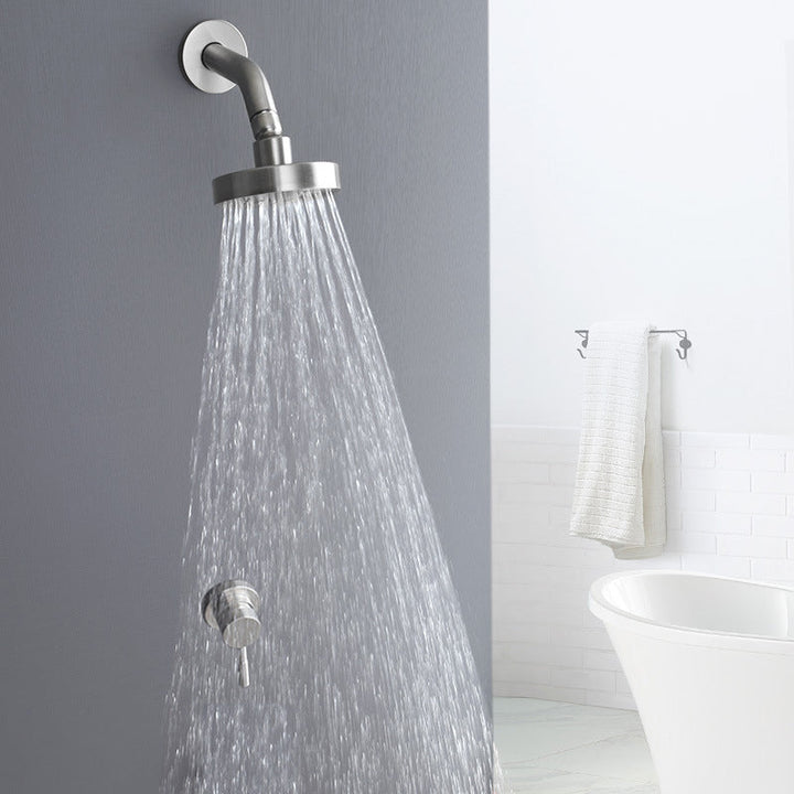 BowLift | Stainless Steel Shower Combination Round Fixed Shower Head with Shower Arm