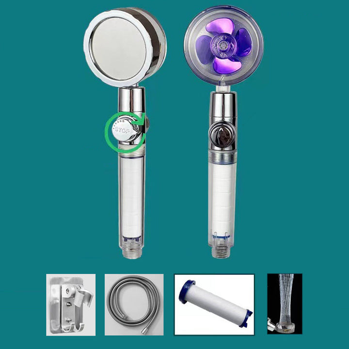 BowLift | Plastic Showerhead Contemporary Handheld Showerhead with Water Filtration