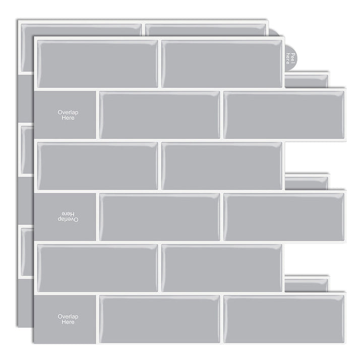 BowLift | Plastic Peel & Stick Subway Tile Modern Easy Peel & Stick Subway Tile