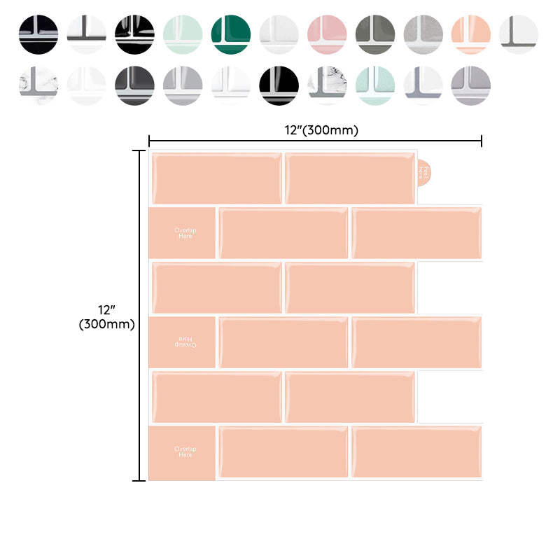 BowLift | Plastic Peel & Stick Subway Tile Modern Easy Peel & Stick Subway Tile