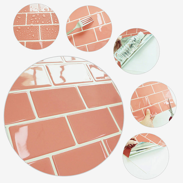BowLift | Plastic Peel and Stick Tiles Subway Tiles Wallpapers for Kitchen and Bathroom