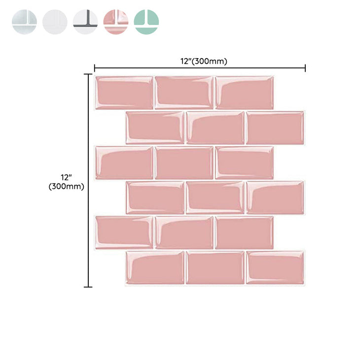 BowLift | PVC Peel-and-Stick Tiles Waterproof Peel-and-Stick Tiles with Square Shape