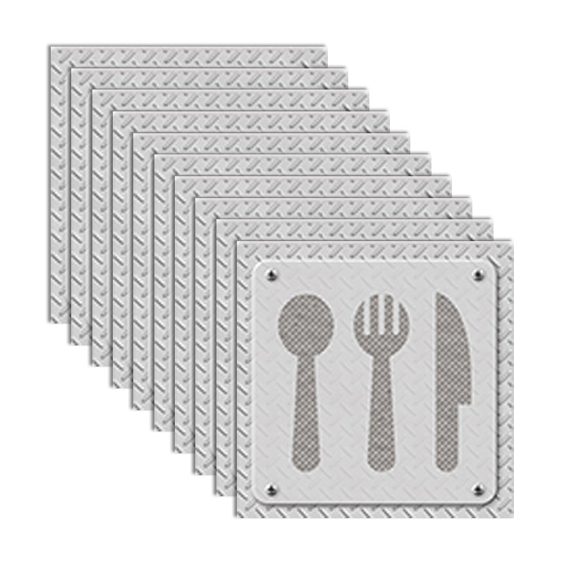 BowLift | PVC peel and stick backsplash mosaic tiles wallpaper with square shape