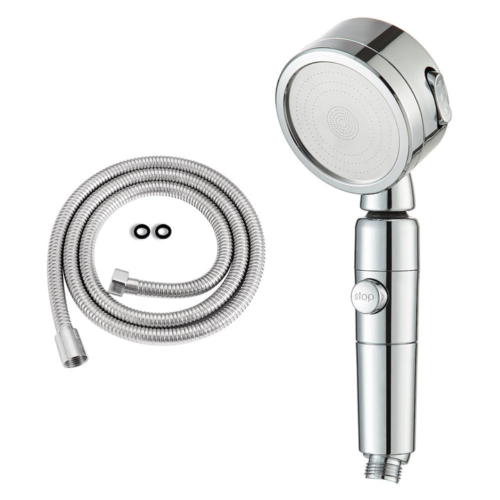 BowLift | Contemporary 3 Jet Shower Head Adjustable Spray Pattern Rotatable Handheld Shower