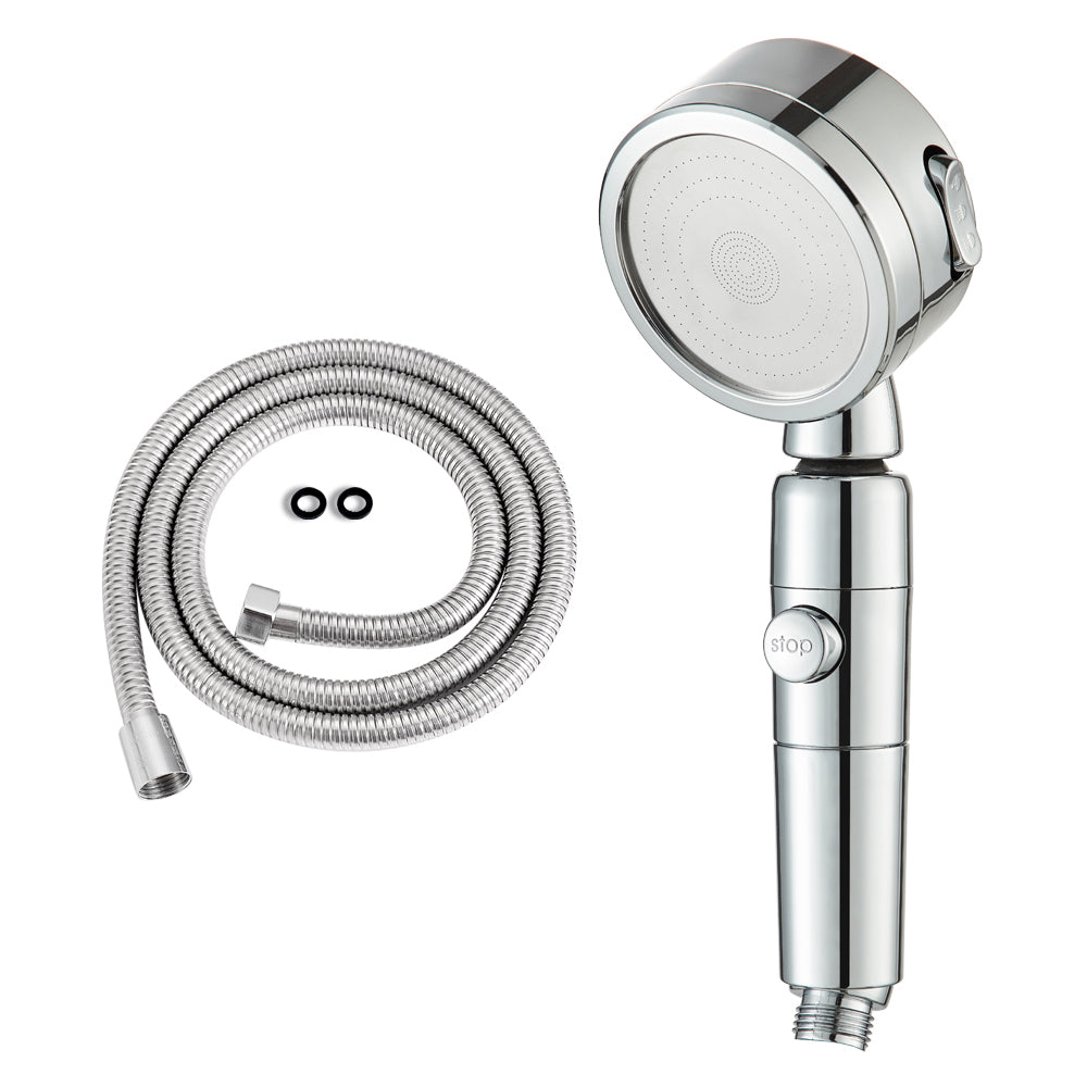 BowLift | Contemporary 3 Beam Shower Head Adjustable Spray Pattern Rotating Hand Shower