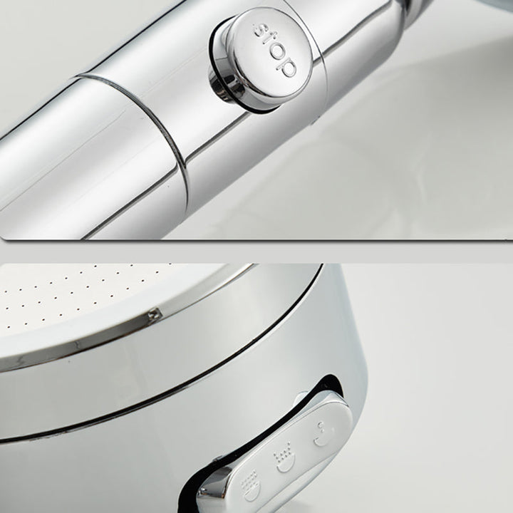 BowLift | Contemporary 3 Beam Shower Head Adjustable Spray Pattern Rotating Hand Shower
