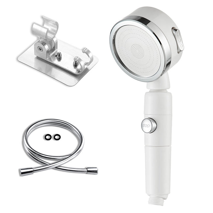 BowLift | Contemporary 3 Beam Shower Head Adjustable Spray Pattern Rotating Hand Shower