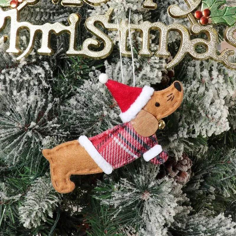 BowLift | Christmas Decorations Dressing Sausage Dog Small Pendant