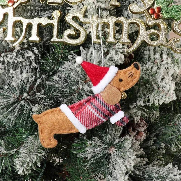 BowLift | Christmas Decorations Dressing Sausage Dog Small Pendant