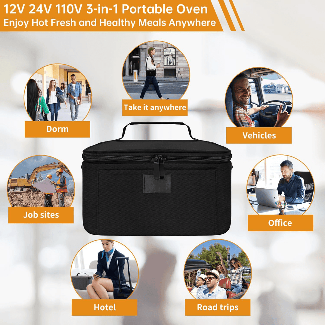 HeatGo Pro – Electric Portable Food Warmer Lunchbox with 3-in-1 Connection | Bowlift