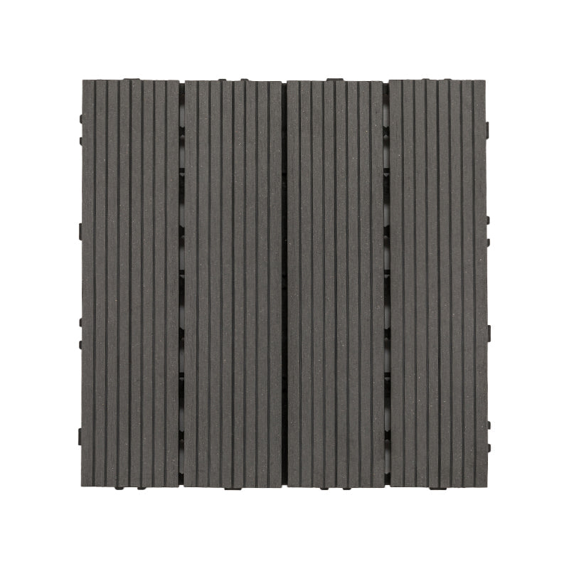 BowLift | Square Click Patio Floor Tiles Stripe Pattern Tile Set Floorboard