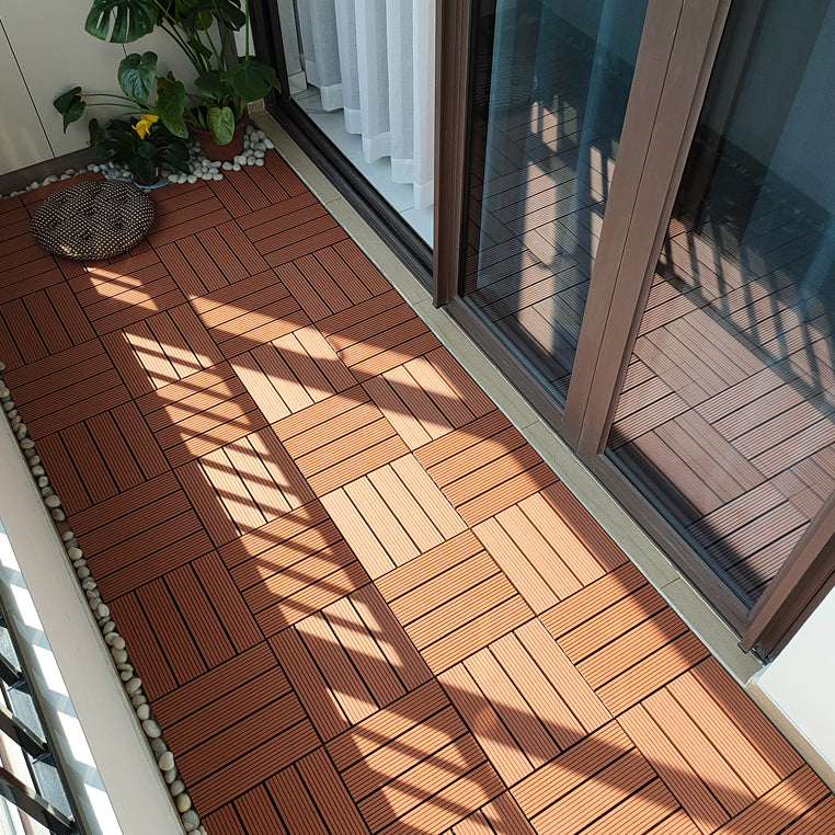 BowLift | 11 Pack 12" X 12" Square Deck/Patio Tiles Snap Fit for Outdoor Patio Tiles