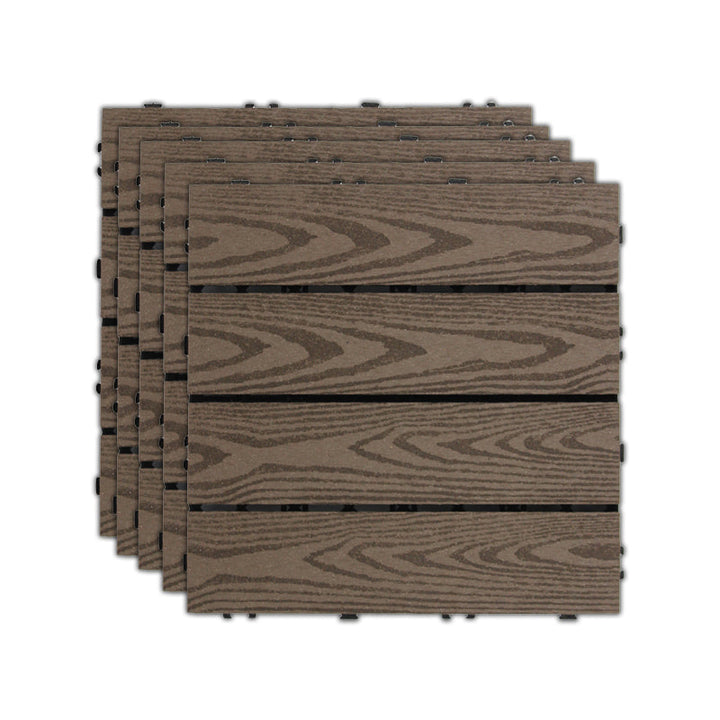 BowLift | 11 Pack 12" X 12" Square Deck/Patio Tiles Snap Fit for Outdoor Patio Tiles