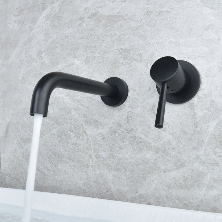 BowLift | Wall-mounted Metallic Bathtub Faucet Low Arc Pipe Bathtub Tap