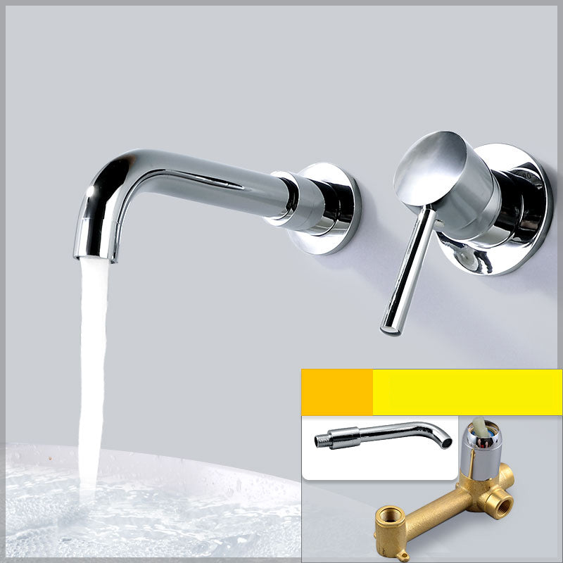 BowLift | Contemporary Wall-Mounted Single-Hand Kitchen Faucet Low Arc Water Filler