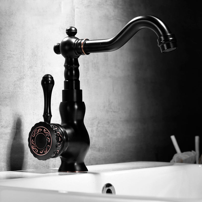 BowLift | Glam Style Sink Faucet with Swivable Spout and Lever Handle
