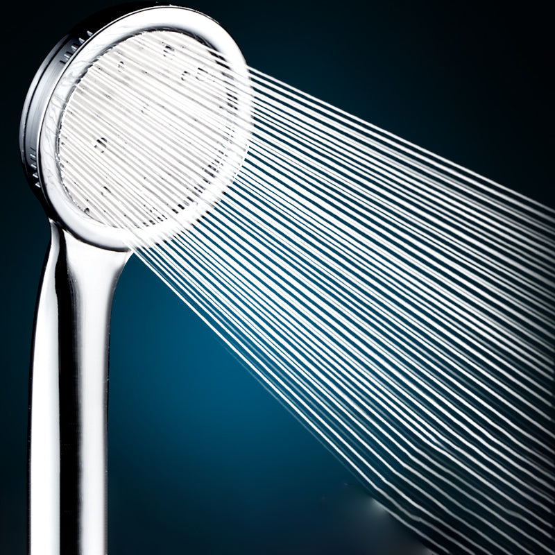 BowLift | Contemporary Silver Round Shower Head Water Efficient Standard Spray Head