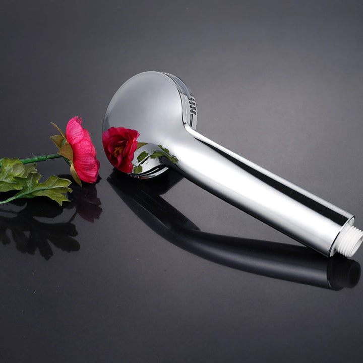 BowLift | Contemporary Silver Round Shower Head Water Efficient Standard Spray Head