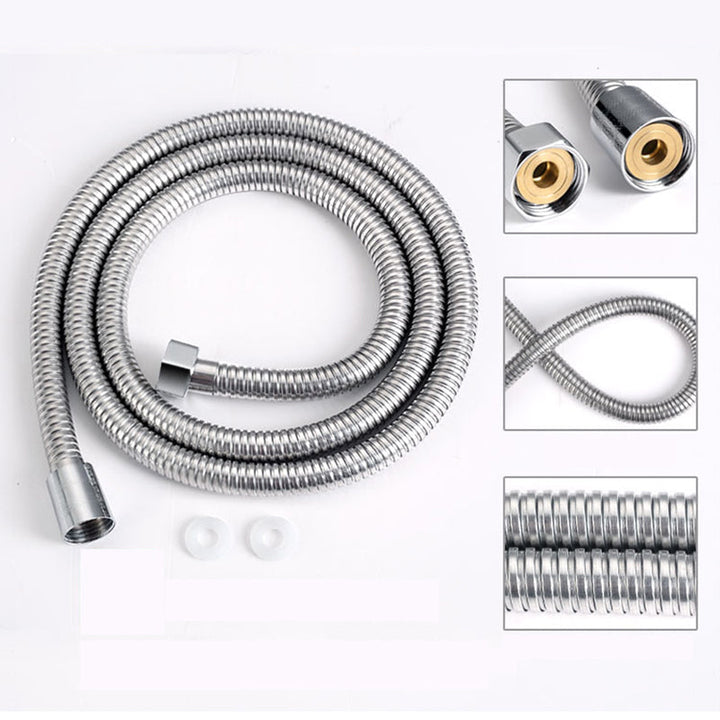 BowLift | Contemporary Silver Round Shower Head Water Efficient Standard Spray Head