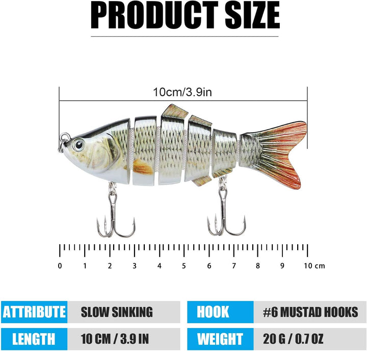 BowLift | 6-Segment Lifelike Fishing Lures
